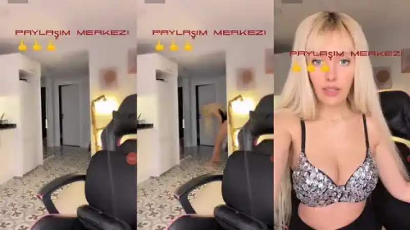 Sarışın varoş kaltak donunun çıtçıtını yayında ayarlıyor Türk ifşa vip - Sansürsüz türbanlı türk porno