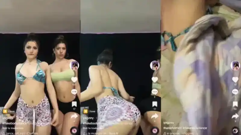 Seksi çıtırlar tiktok yayınında dekolte veriyor Türk ifşa reddit - türbanlı (Sansürsüz)