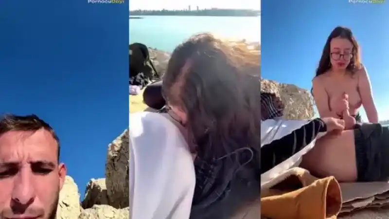 türk porno: Türk çift sahilde sakso Telegram türk ifşa 