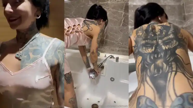 Yağmur şimşek dildo emip göğüslerini elliyor banyoda - türk porno (Bedava)