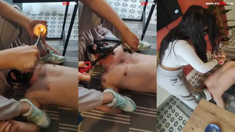 türbanlı seks: Ateşle işkence 