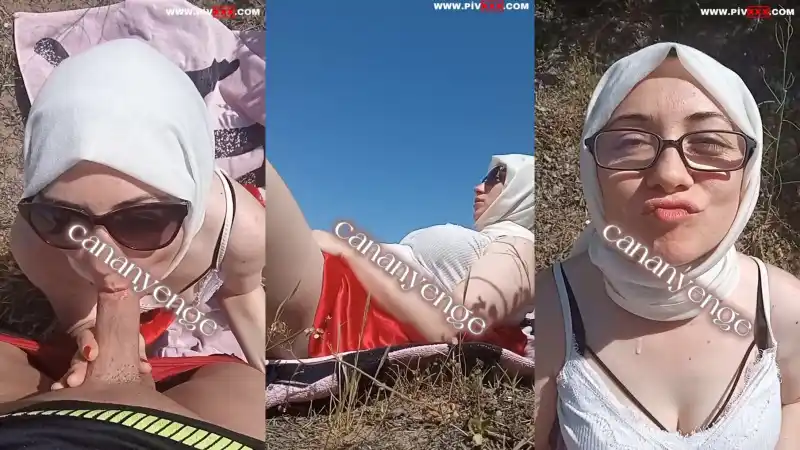 türbanlı sikiş: Türbanlı public sex canan yenge dışarıda sakso çekip sikildi 