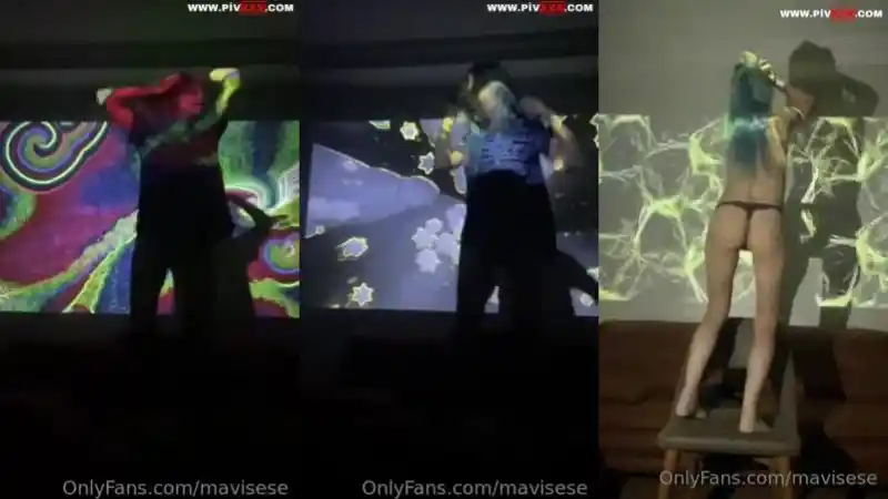 Striptiz dansı – mavi sese - Sansürsüz türbanlı sotwe