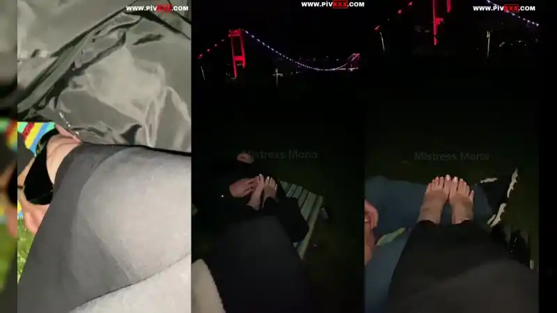 türbanlı kadınlar: Manzaraya karşı public seans • mistress deniz 