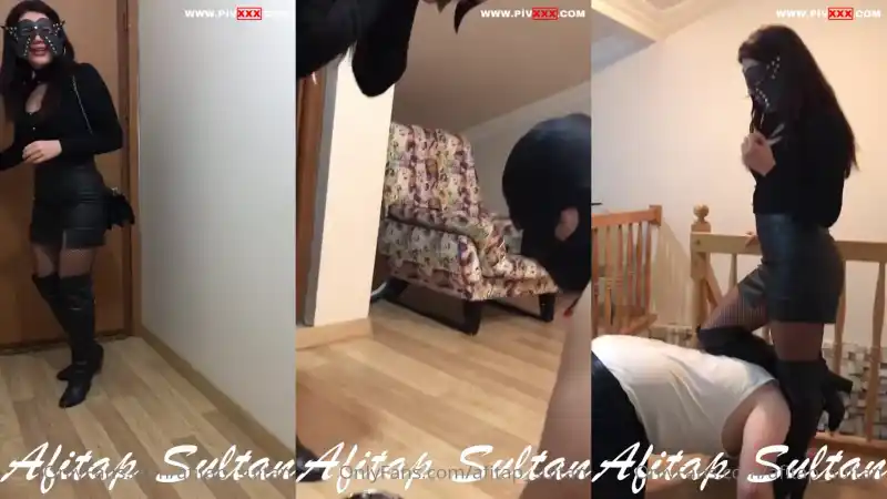 türbanlı sotwe: Sahiben eve geldi görev başına • mistress afitap 