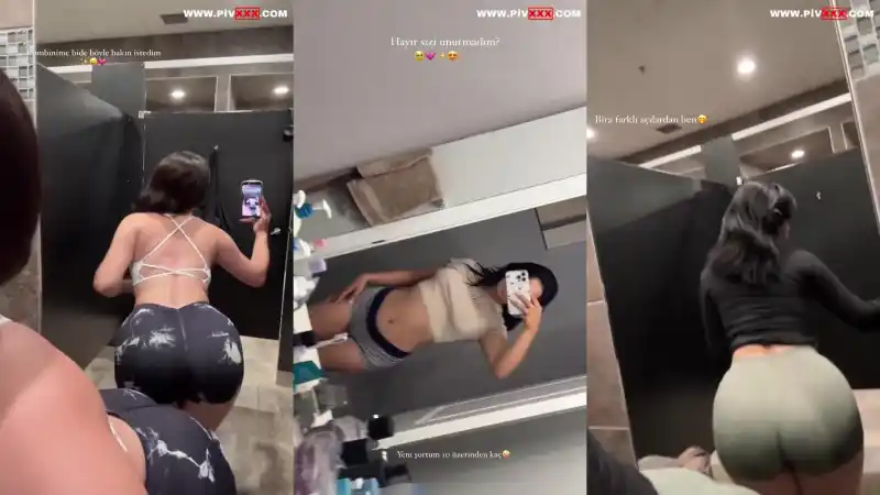 İmahu kesitleri tek part kalça şovu ve banyo selfieleri - Sansürsüz porno türk türbanlı