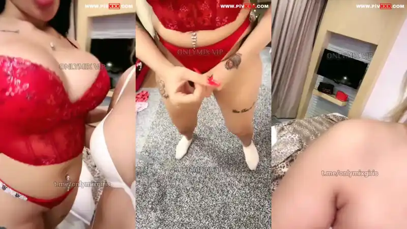 türbanlı pornolar: Tango leopar lezbiyen kızlarla dildo sakso çekiyolar ve göğüs yalama seansı 
