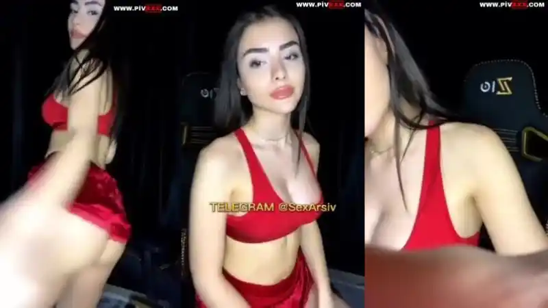 Celine tango kırmızı tanga yayında azdırıyor - Türkçe Altyazılı türbanlı nude