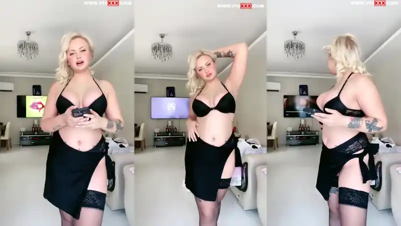 türbanlı sex: Hermes sarışın bomba azdırıcı pozlar verirken 