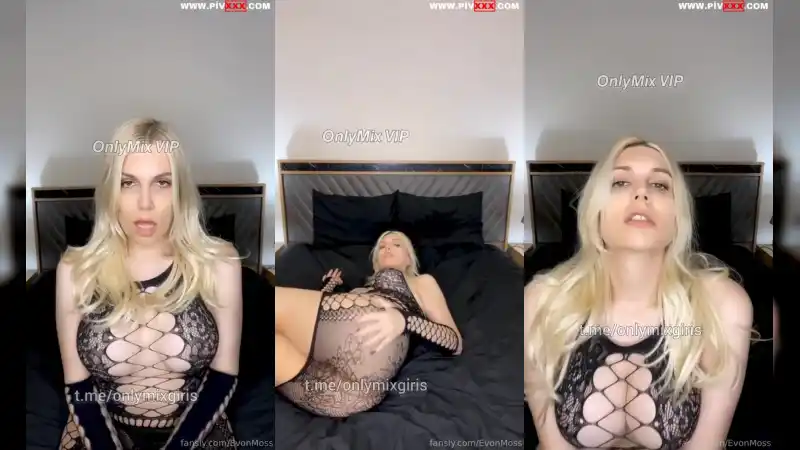 Sarışın evonmoss file kıyafetle yatakta kıvrılarak poz veriyor - HD türbanlı türk porno