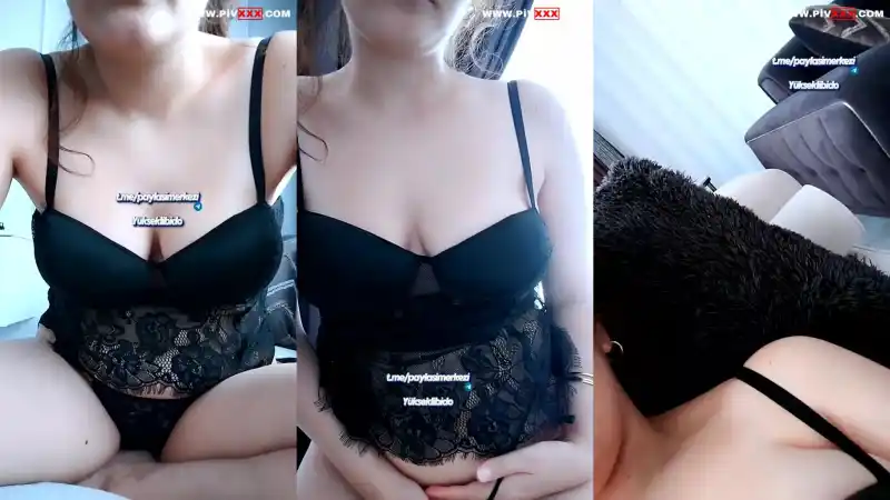 Ahu tango siyah iç çamaşırıyla azgın pozlar veriyor - Sansürsüz türbanlı türk porno