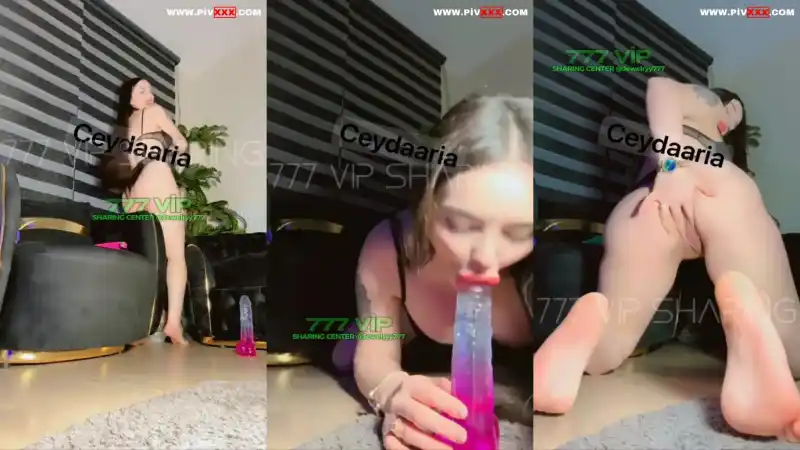 Ceydaria dildoyu emip amına sokarken inliyor - türbanlı türk porno (Yeni 2026)