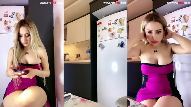 türbanlı türk pornoları: Tango pabirli mutfakta elbisesini indirip azgınca dans ediyor 