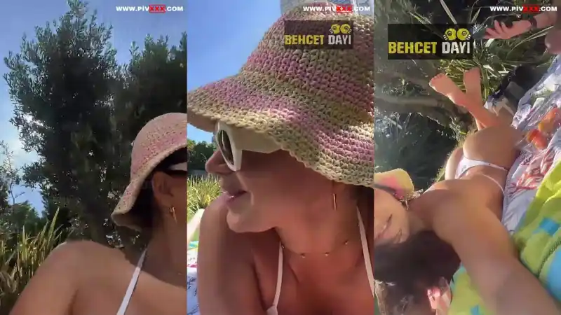 Serpil cansız bahçede bikinili seksi pozlar veriyor - HD türbanlı sex