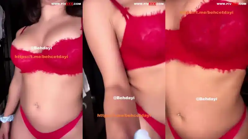 türbanlı sex twitter: Serpil cansız kırmızı tangada kalçalarını sallıyor 