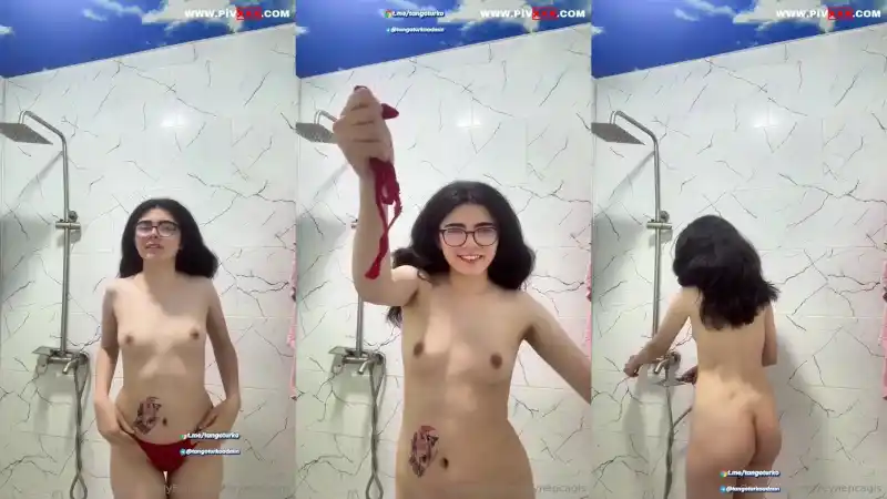 türbanlı kadınlar: Ayça çağan duşta soyunup amını duşla ovaladı zevkten inliyor 