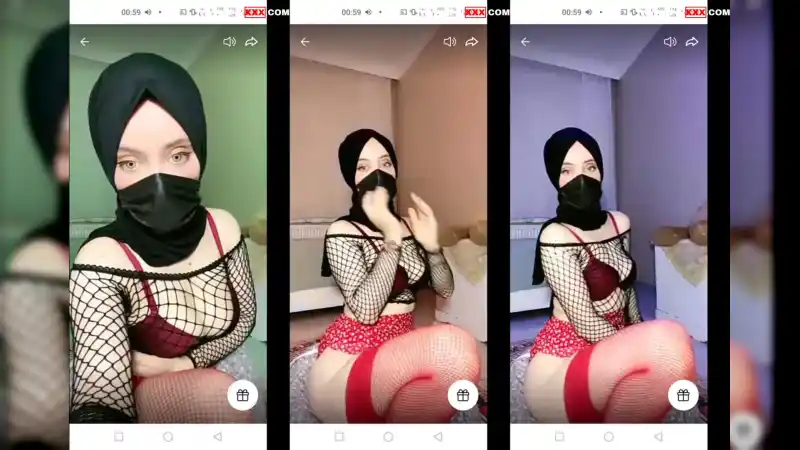 Türbanlı boncuk tangoda memelerini okşayıp kalçasını sergiliyor - Full İzle türbanlı nude