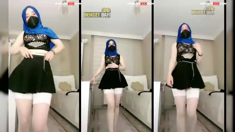 Türbanlı boncuk tangoda maskeli soyunup poz veriyor - Full İzle türbanlı sakso