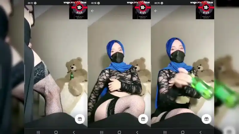 Türbanlı boncuk tango şişeyle amını doldurup inliyor - HD porno türk türbanlı