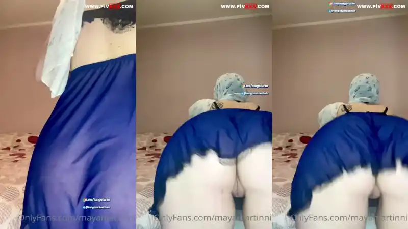 türbanlı sotwe: Mayamartinni türbanlı halde onlyfans videosunda götünü açıyor 