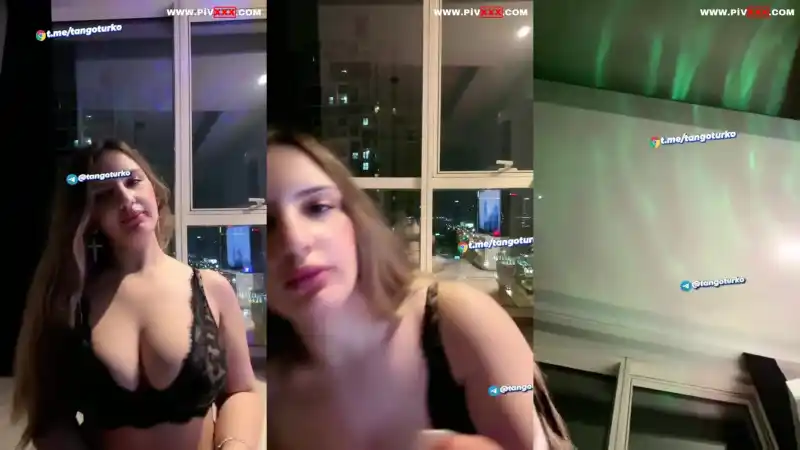 Tusem tango canlıda memelerini ve amını açıp okşuyor - türbanlı twitter (HD)