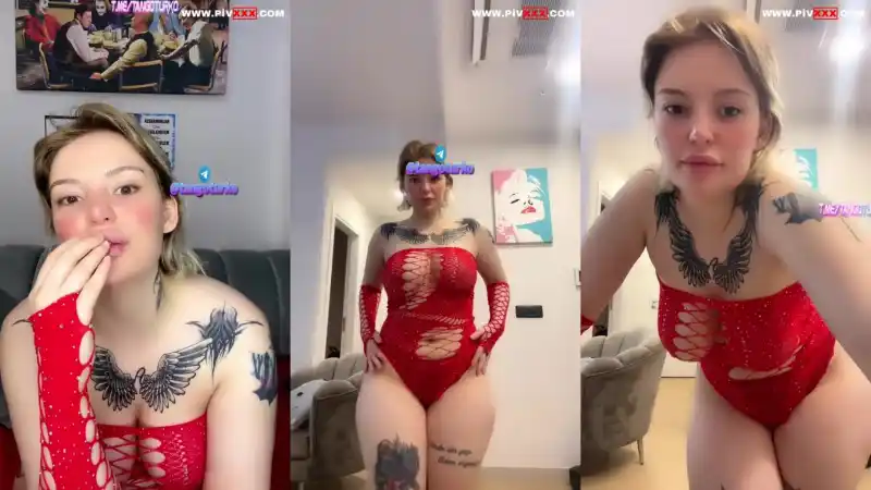 Arzu yılmaz tangoda kırmızı filede twerk yapıp eğiliyor - Türkçe Altyazılı türbanlı ifşa
