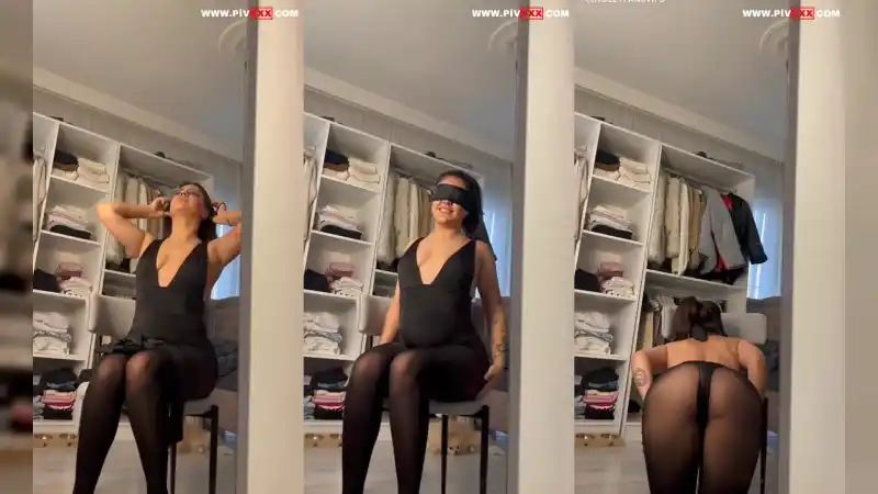 Tango doa blindfold takıp memelerini açıyor ve kıvırıyor - Yeni 2026 türbanlı sikis