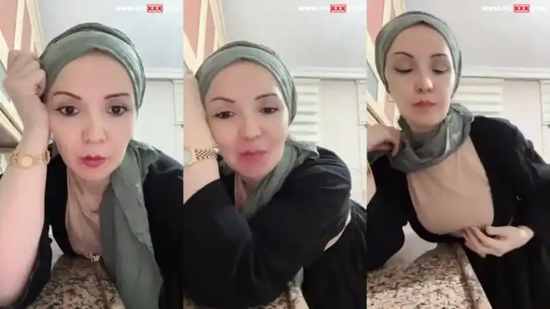 türk porno: Tiktok reyhan türbanlı mutfakta tahrik ediyor 