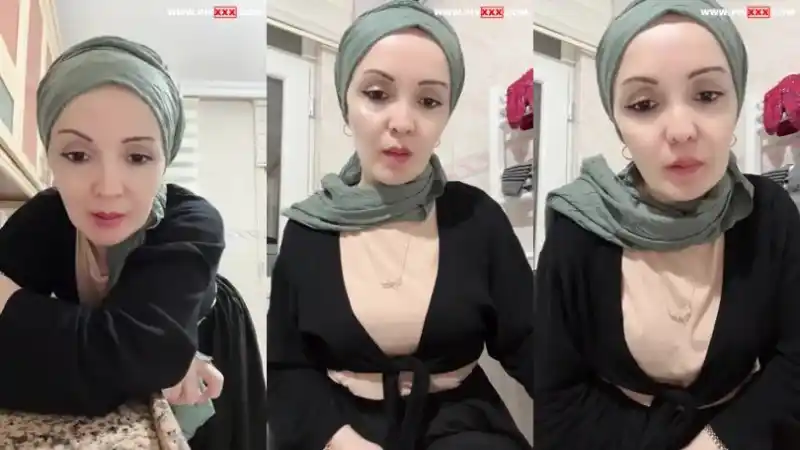 türbanlı türk pornoları: Tiktok reyhan türbanlı halde dekolte açıp azdırıyor 