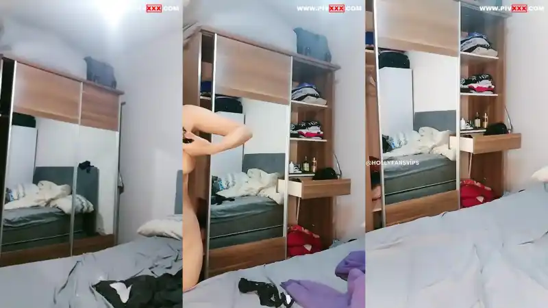 türbanlı: Kardelen aynada soyunup dildoyla amını okşuyor 